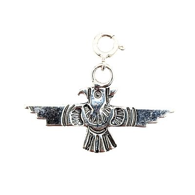 Navajo Sterling Silver Eagle Charm. Navajo Sterling Silver Eagle Symbol Charm 2.3g