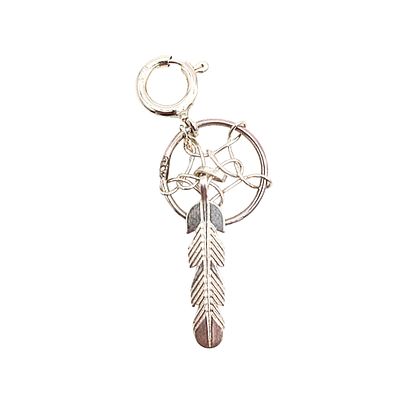 Native Made Sterling Silver Dream Catcher Charm. Native Made Sterling Silver Dream Catchr Charm .7g