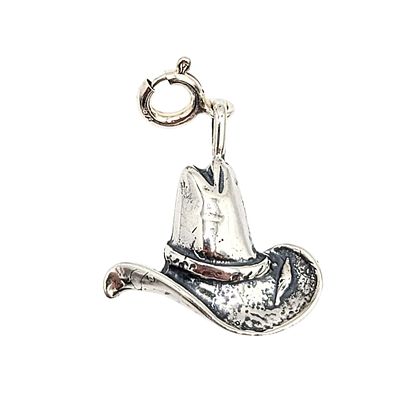 Native Made Sterling Silver Cowboy Hat Charm 2.2g