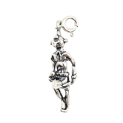 Native Made Sterling Silver Zuni Warrior Charm 3.3g