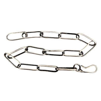 Native Handmade Sterling Silver Chain Bracelet Chain Links Measure 5mm x 15mm Each 8in Length 4g