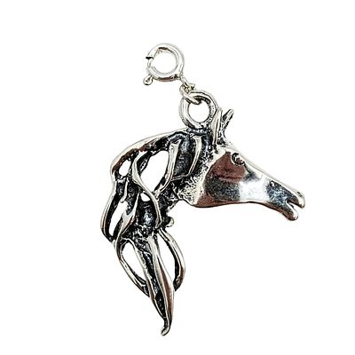 Native Made Sterling Silver Horse Head Charm 5.9g