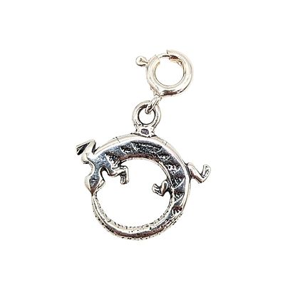 Native Made Sterling Silver Lizard Charm 1.2g