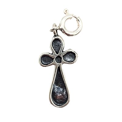 Native Made Sterling Silver Cross Charm 1.5g