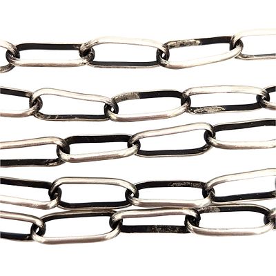 Native Handmade Sterling Silver Chain Necklace. Chain Links Measure 5mm x 15mm Each 25in Length 19g