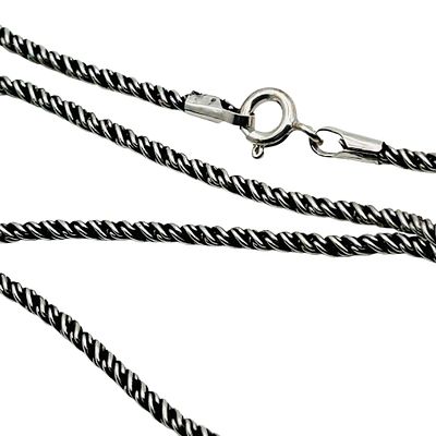 Sterling Twist Rope Chain Necklace. Sterling twist rope chain necklace 6.15g