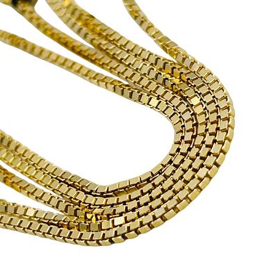 Italy Sterling Adjustable Box Chain Necklace. Italy Sterling adjustable box chain necklace. 5.5g