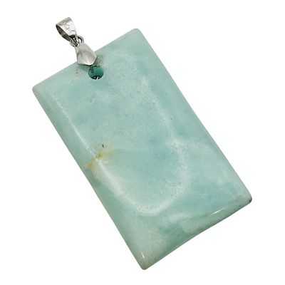 18KGP Jade Rectangle Pendant. 18KGP Jade rectangle pendant 25.1g