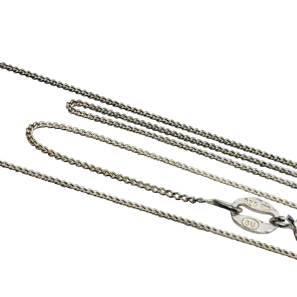 Lot 154: RO Sterling Curb Chain Necklace
