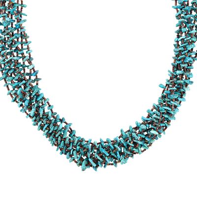 Corina Smith Navajo Heishi Turquoise Multi Strand Necklace 175g-Approx. 32 inches