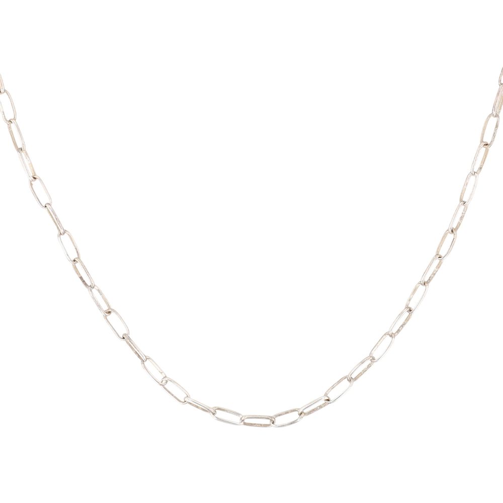 Lot 213: Sally Shurley Navajo Sterling Paper Clip Necklace