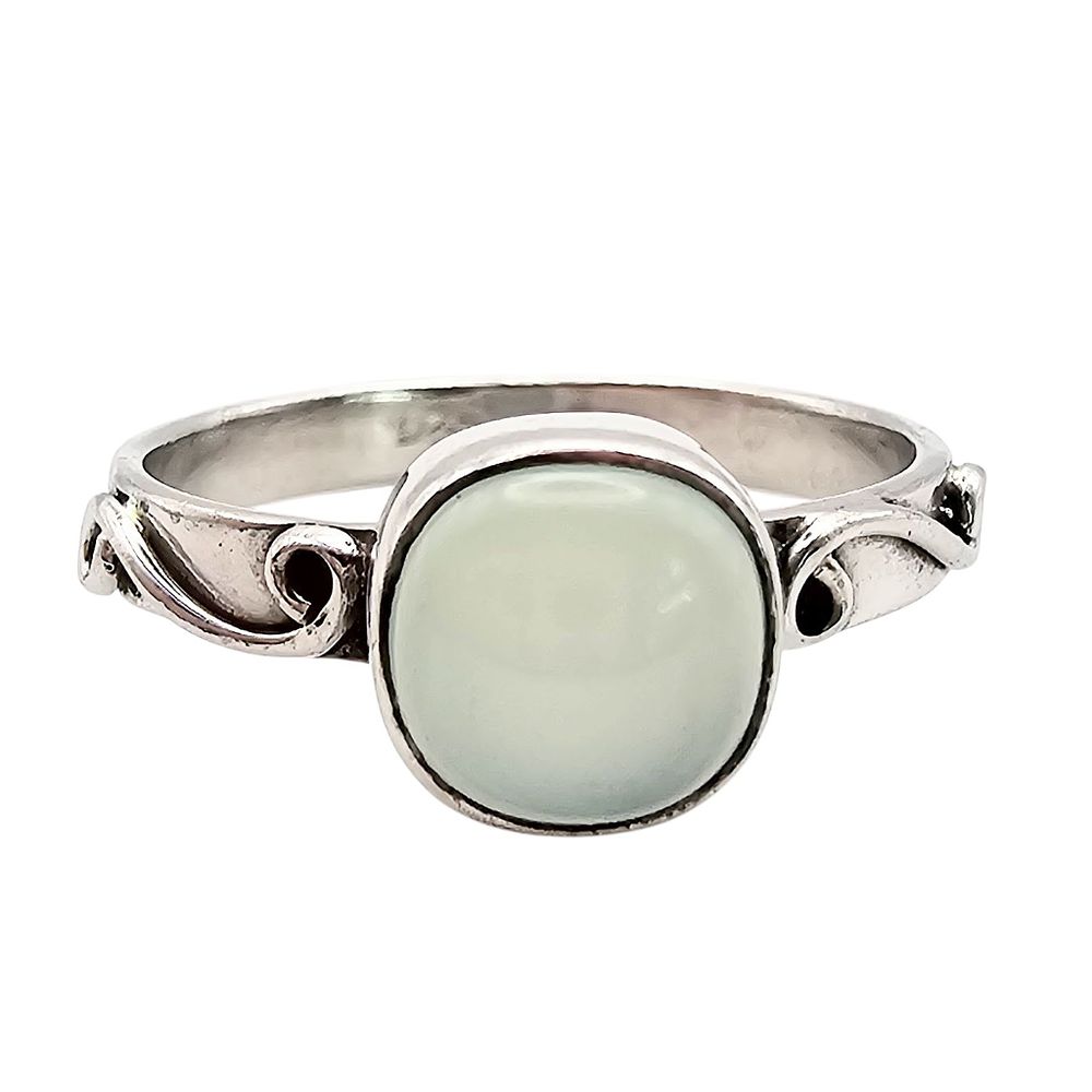 Lot 186: Angelite Sterling Silver Ring Size 7.75 2.4 G