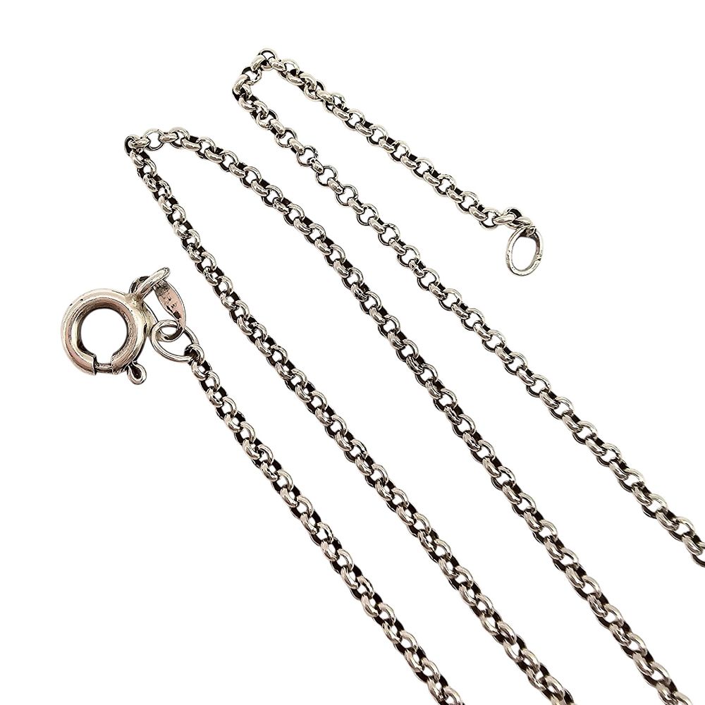 Lot 263: Sterling Silver Rolo Chain Necklace 3 G