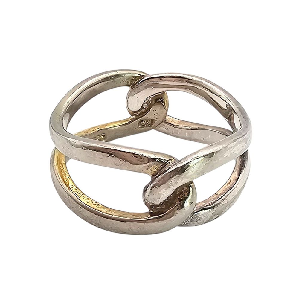 Lot 417: CW Sterling Silver Ring Size 8.75 5.8 G