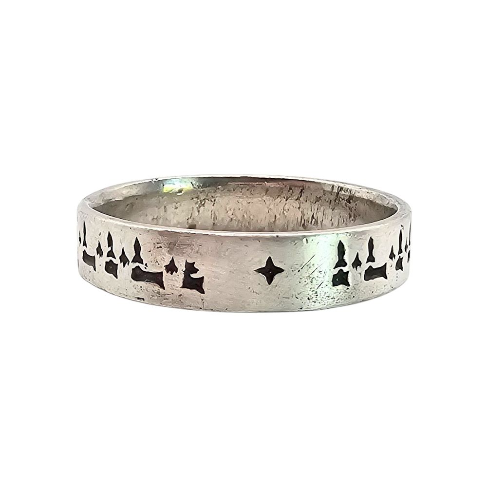 Lot 440: Sterling Silver Ring Size 11.25 4.3 G