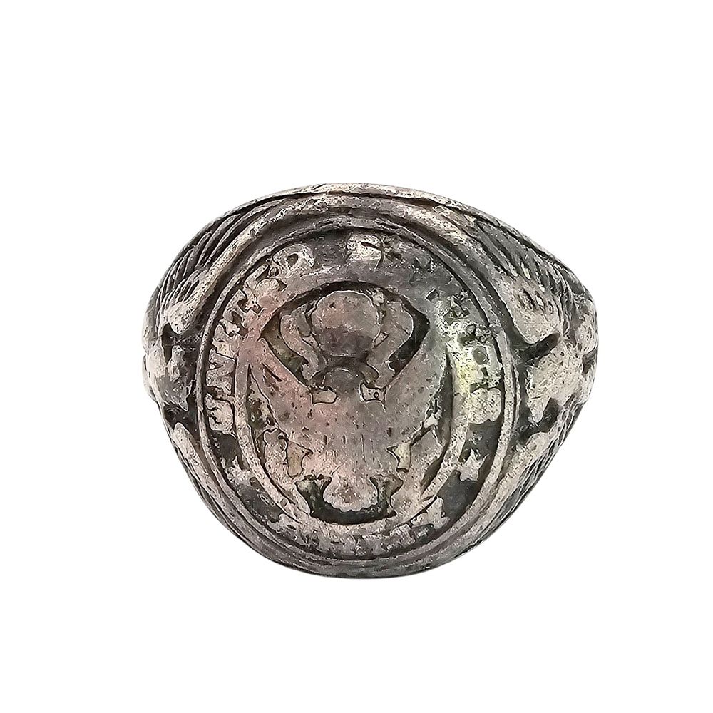 Lot 526: ARMY Sterling Silver Ring Size 9.25 18.6 G