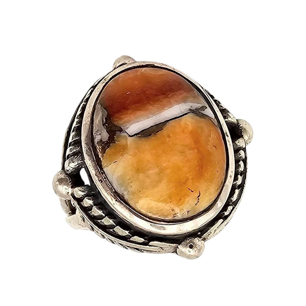Lot 275: Hada Collection Sterling Silver Spiny Turquoise Ring Size 6