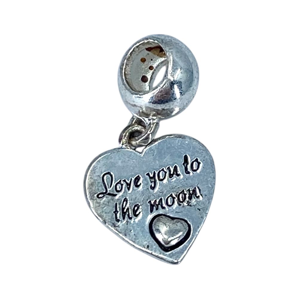 Lot 270: Sterling Engraved Heart Charm 2g