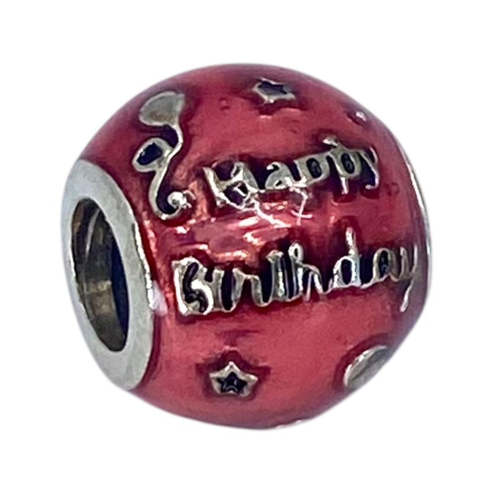 Lot 300: Pandora Pink Happy Birthday Charm 4.2g