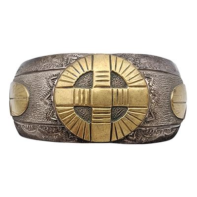Virgil Reeder IHMSS Vintage Sterling Cuff Bracelet. Early Virgil Reeder IHMSS Vintage Sterling 