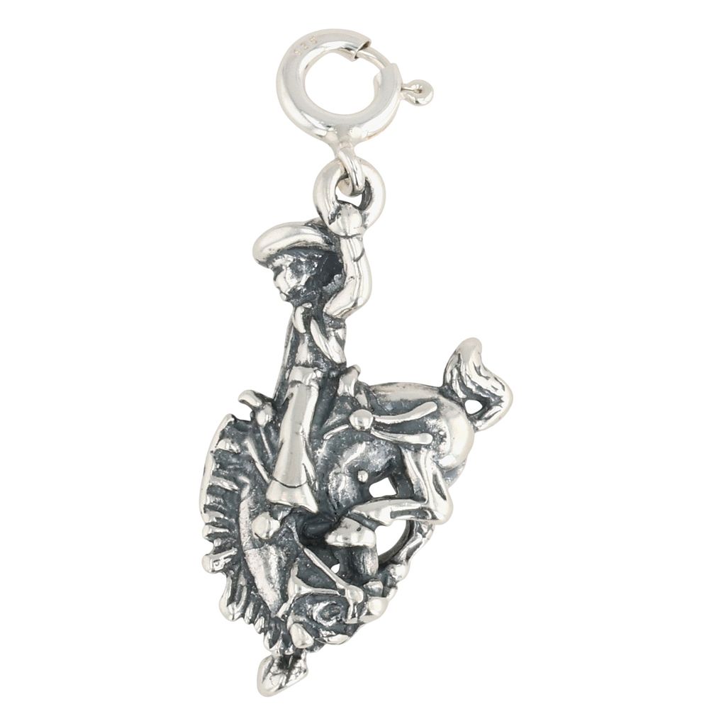 Lot 155: Navajo Sterling Rodeo Rider Charm