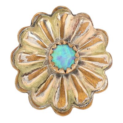 Helen Long Navajo Sterling Opal Ring Sz 4.5, 4.5g