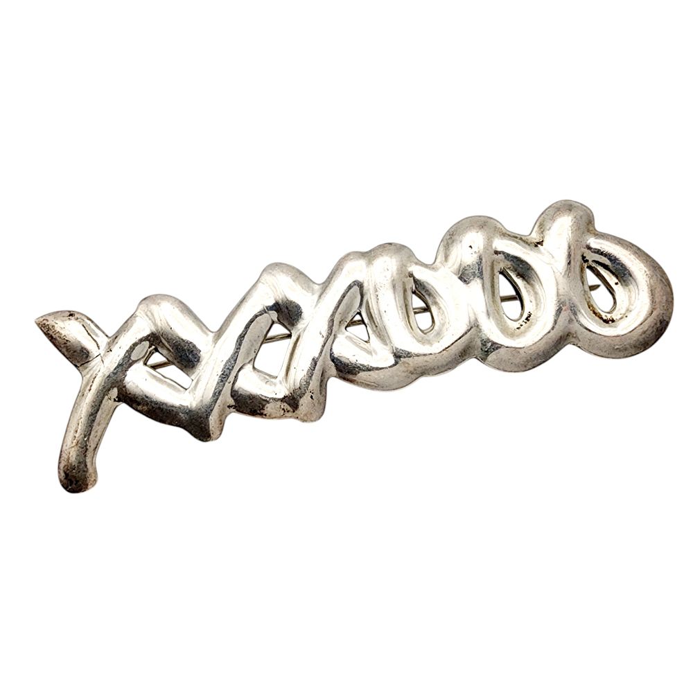 Lot 487: Taxco TF-?? Sterling XOXO Brooch