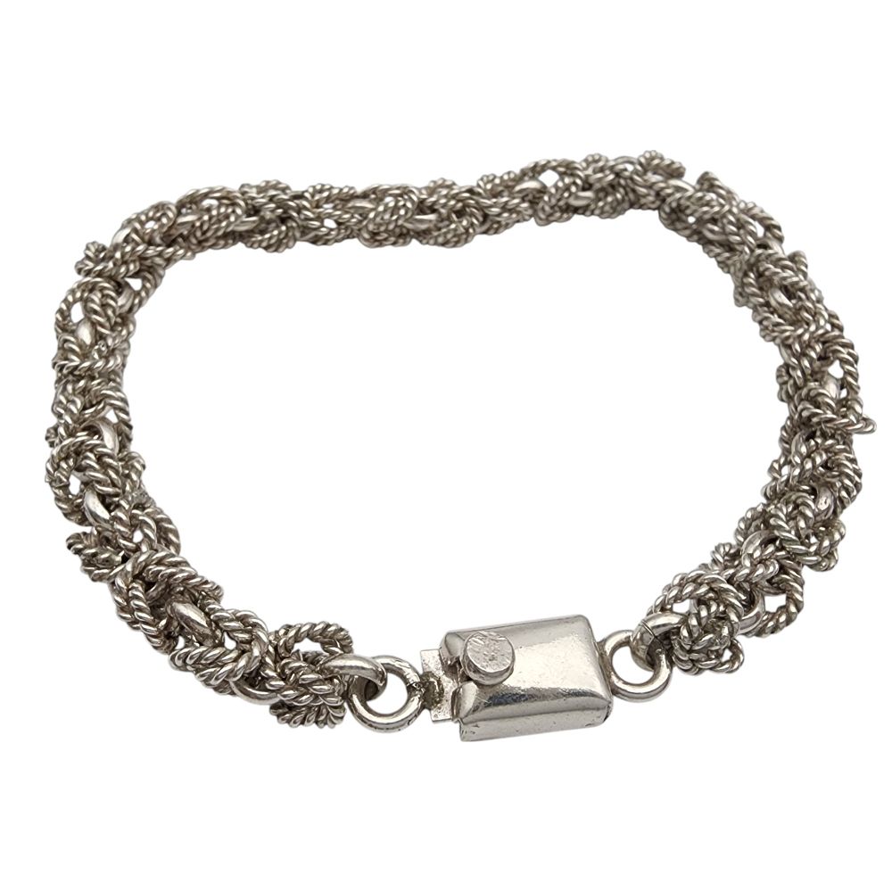 Lot 538: Mexico Sterling Chain Link Bracelet
