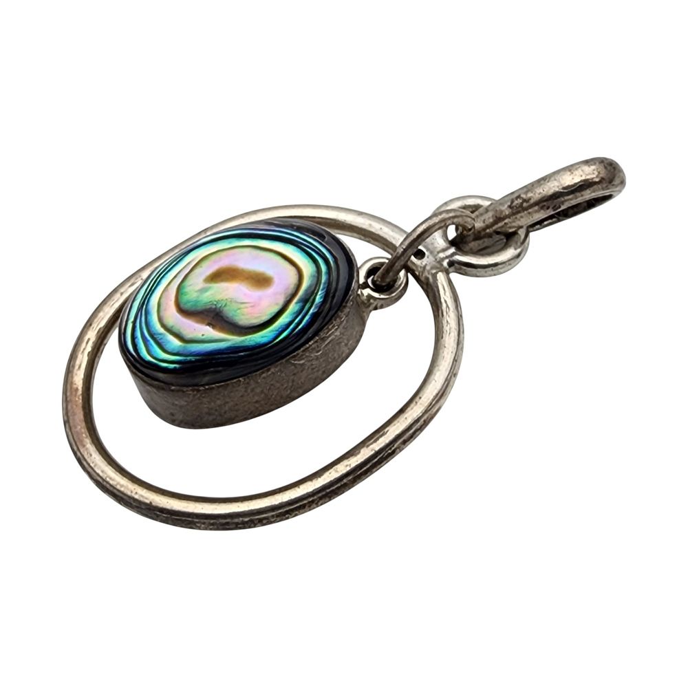 Lot 701: Mexico Sterling Abalone Pendant