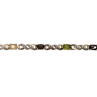 Ross Simons Gold Over Sterling Silver Multi Gemstone Tennis Bracelet. Ross Simons Gold Over 