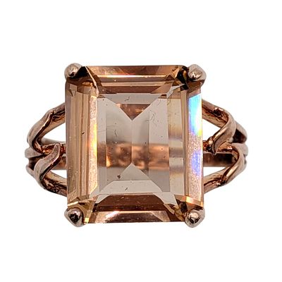 Seya Rose Gold Over Sterling Silver Rhinestone Statement Ring. Seya Rose Gold Over Sterling 