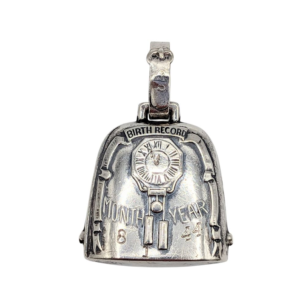 Lot 200: Webster Company 1944 Sterling Silver Birth Record Baby Bell