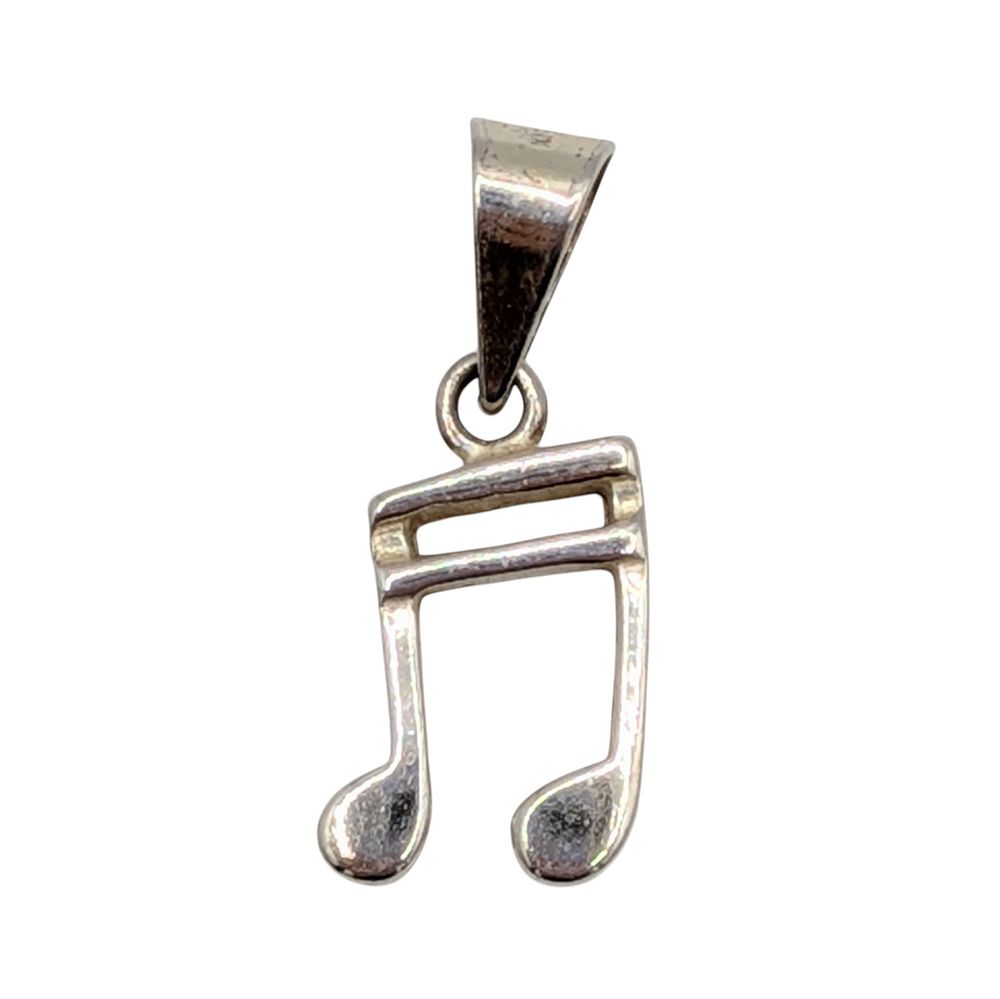 Lot 315: Sterling Silver Musical Notes Pendant