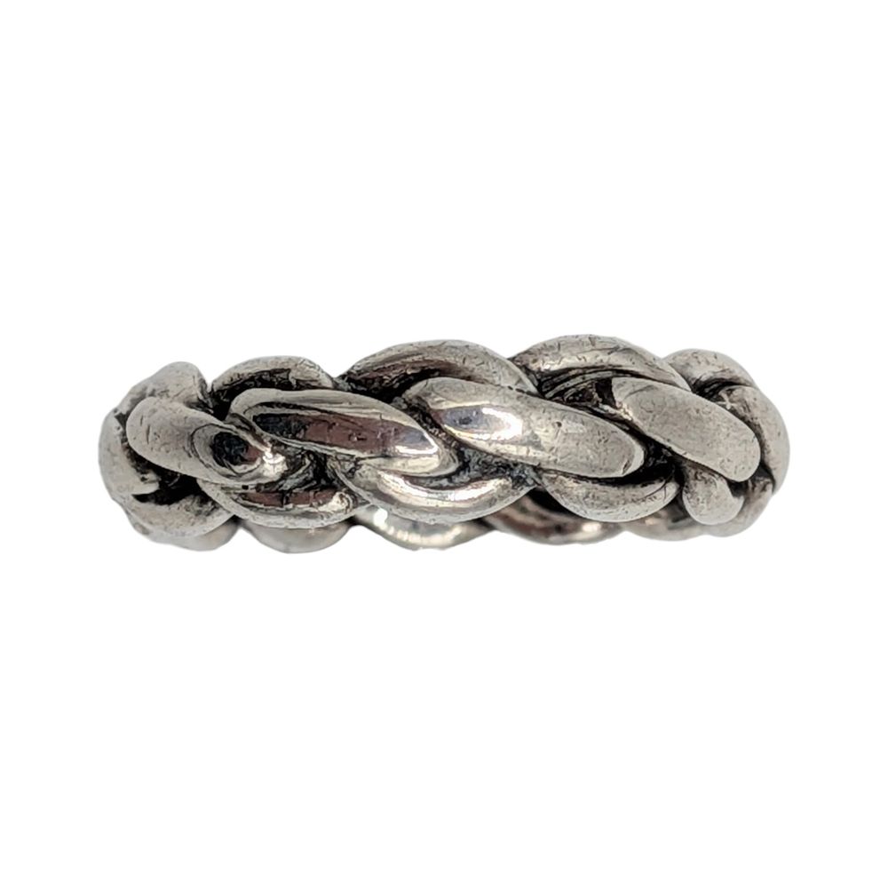 Lot 365: Sterling Silver Chain Ring