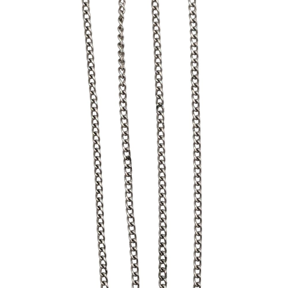 Lot 376: Sterling Silver Cable Chain Necklace