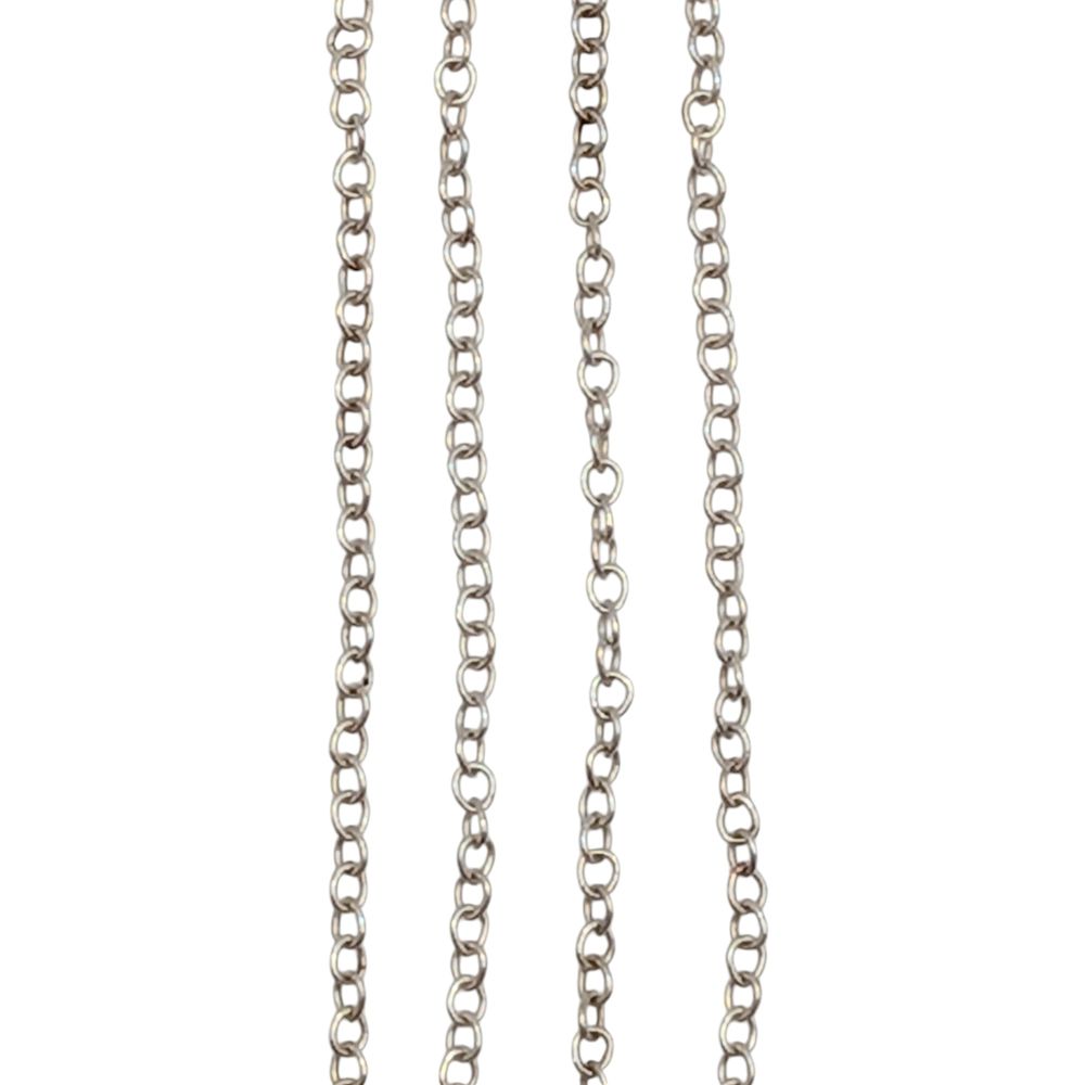 Lot 412: Sterling Silver Cable Chain Necklace
