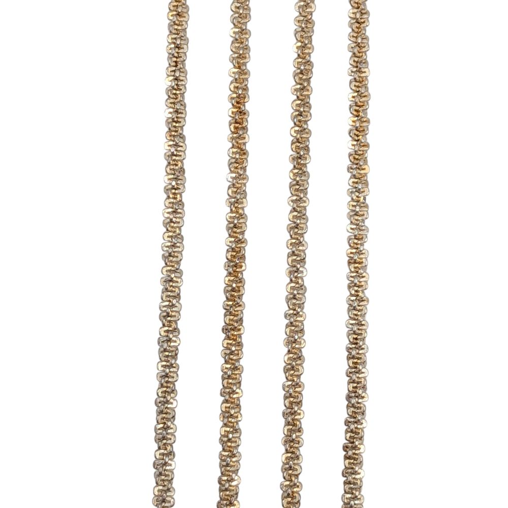 Lot 448: Sterling Silver Twisted Woven Chain Necklace