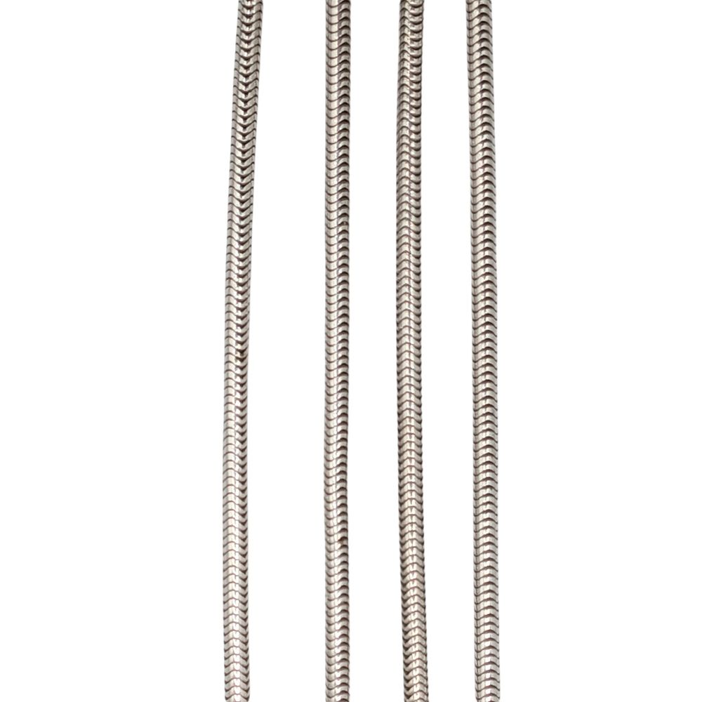 Lot 508: Sterling Silver 2mm Snake Chain Necklace