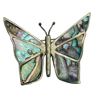 RLS Mexico Sterling Butterfly Brooch. RLS Mexico Sterling butterfly brooch. 4.50g