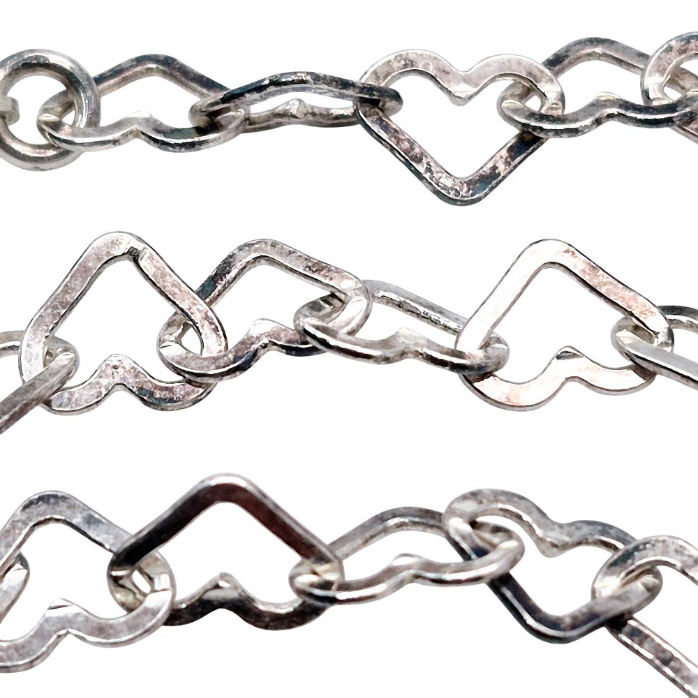 Lot 174: OTC Italy Sterling Heart Chain Necklace