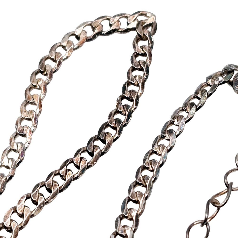 Lot 180: Italy Sterling Curb Chain Bracelet