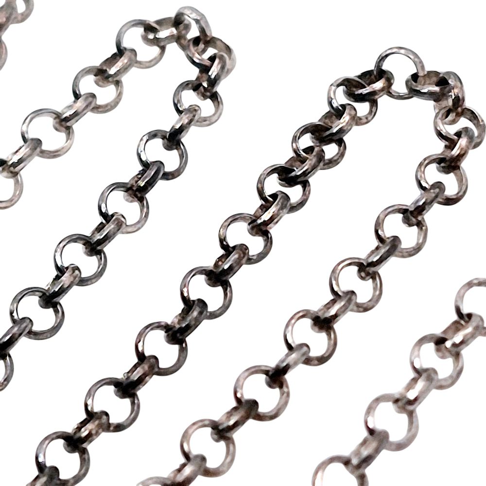 Lot 183: Italy Sterling Rolo Chain Necklace