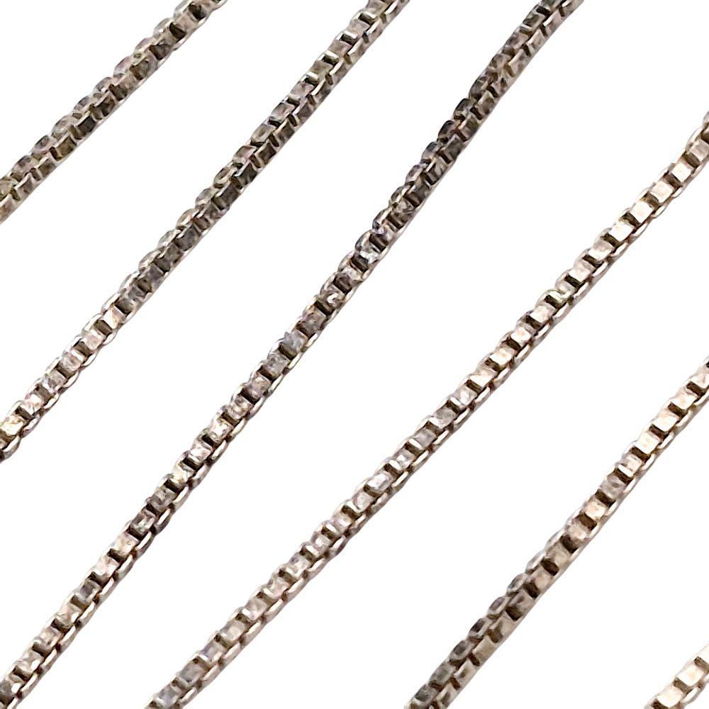 Lot 310: Sterling Box Chain Necklace