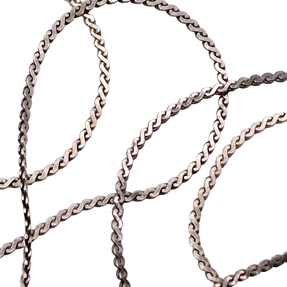Lot 314: Sterling Serpentine Chain Necklace