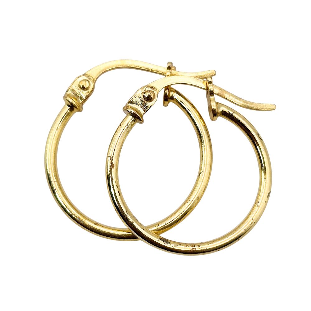 Lot 346: FAS Sterling Hoop Earring