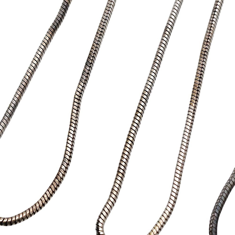 Lot 397: SU Italy Sterling Snake Chain Necklace