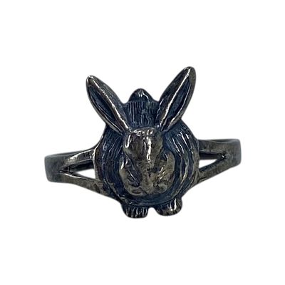 Sterling Hare Ring Sz 9 3g Engraved 925