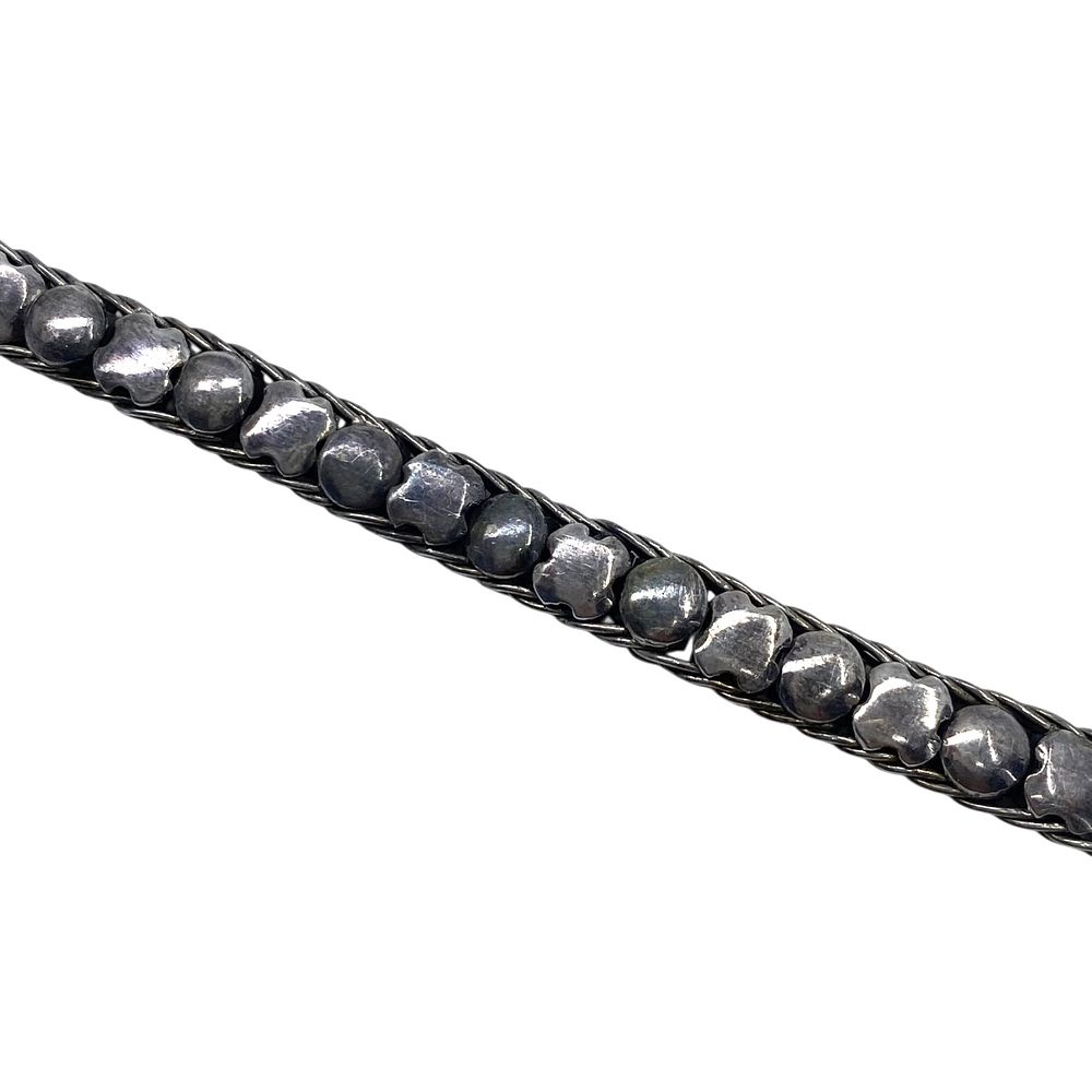Lot 152: Sterling XO Chain Bracelet 8.5in 22.1g