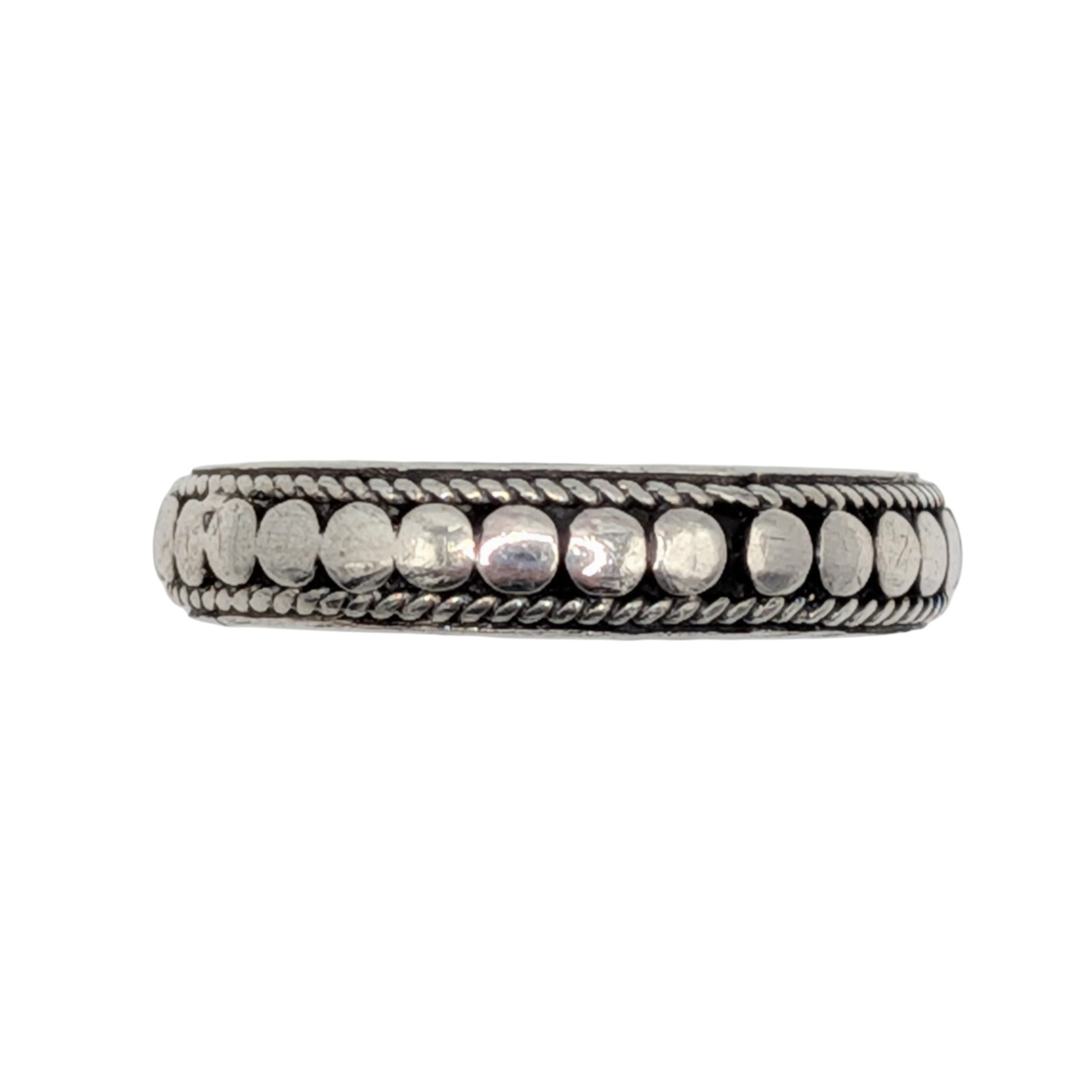 Sterling Silver Coin Dot Ring Size 10