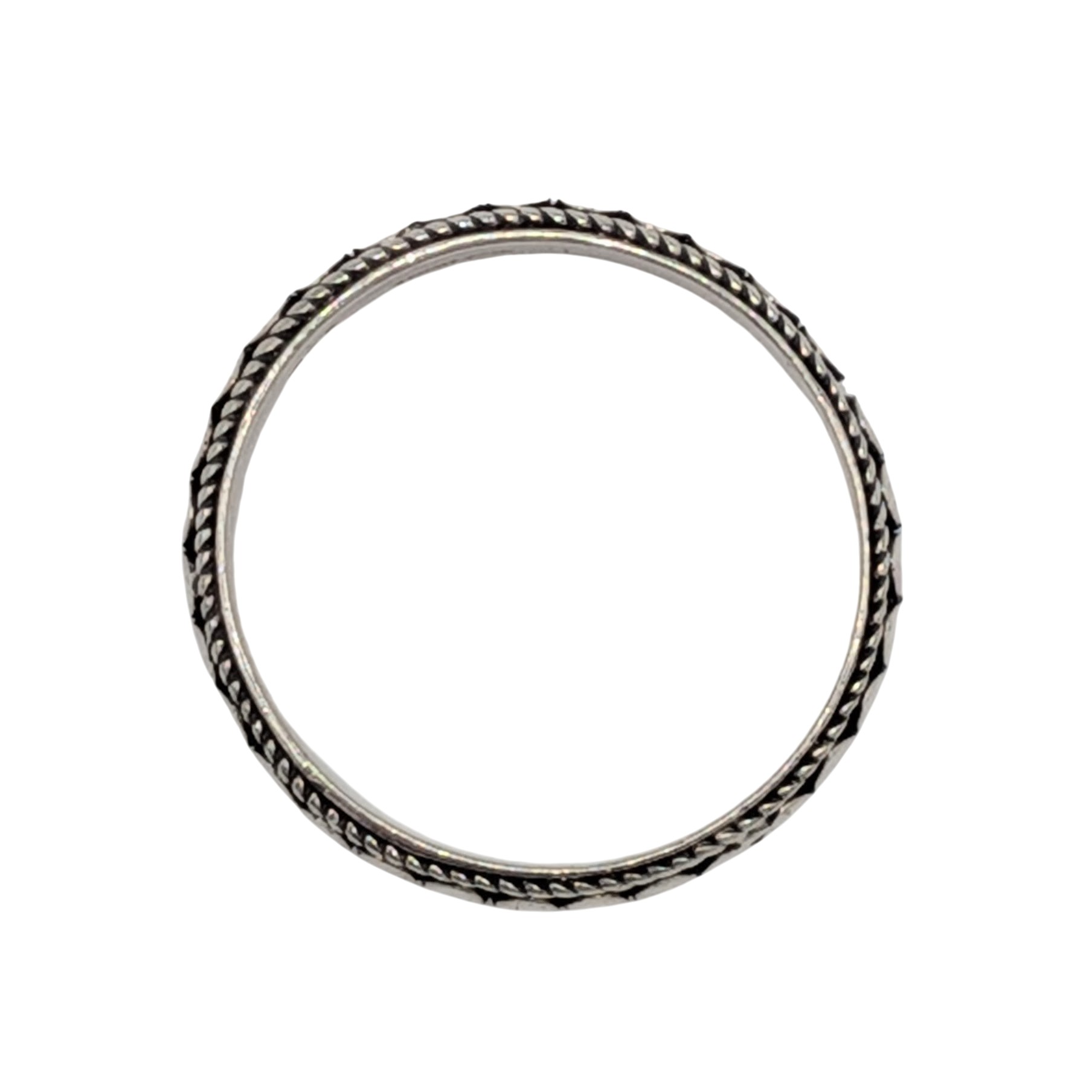 Sterling Silver Coin Dot Ring Size 10